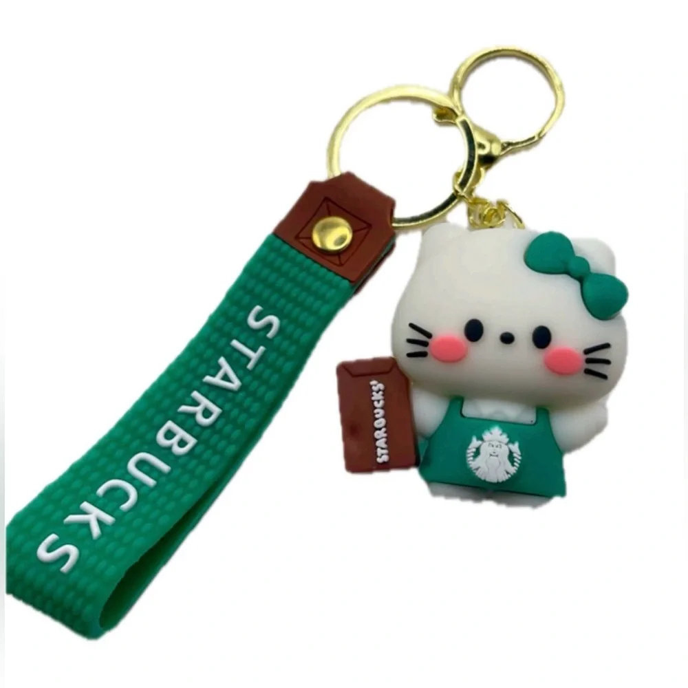 NWOT Hello Kitty Starbucks-Style Keychain with 🍫Chocolate